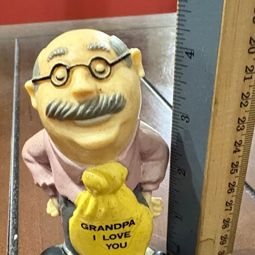 Grandpa Figurine with Yellow Tie